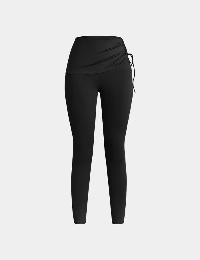 | Front view of model highlighting the coverage and fit | Black