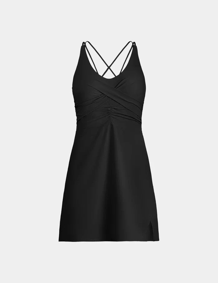 | Front view of model highlighting the coverage and fit | Black