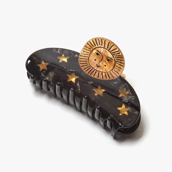 Sun and Stars Astrology Hair Claw