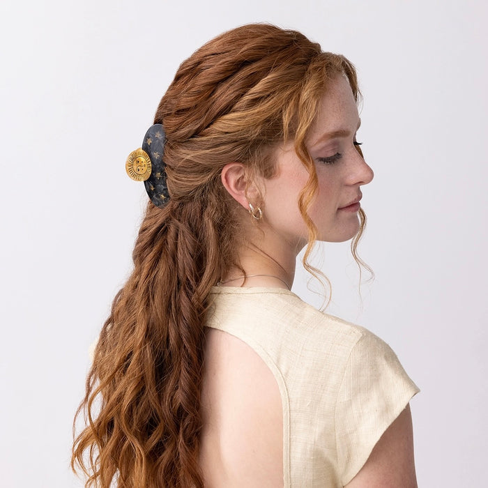 Sun and Stars Astrology Hair Claw