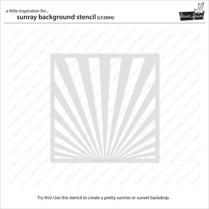 sunray background stencil