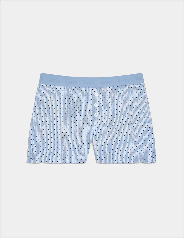 Blue Stripe Polka Dot / XS