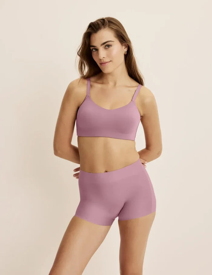 | Front view of model highlighting the coverage and fit | Dusty Pink