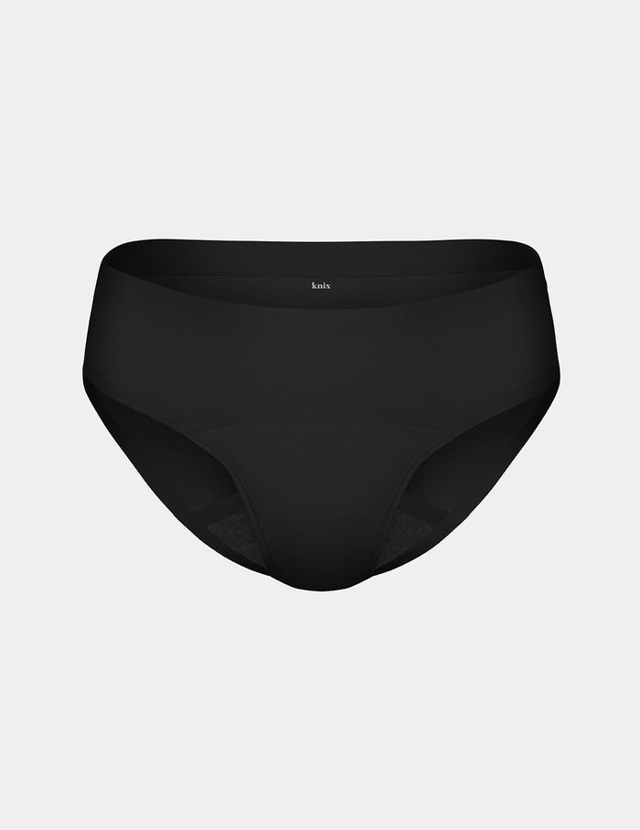 | Front view of model highlighting the coverage and fit | Black