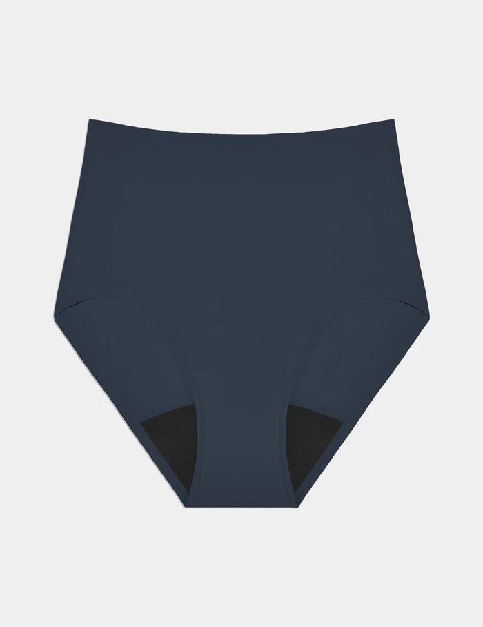 | Super Leakproof® No-Show High Rise shown front-facing against a light gray background | Twilight Navy