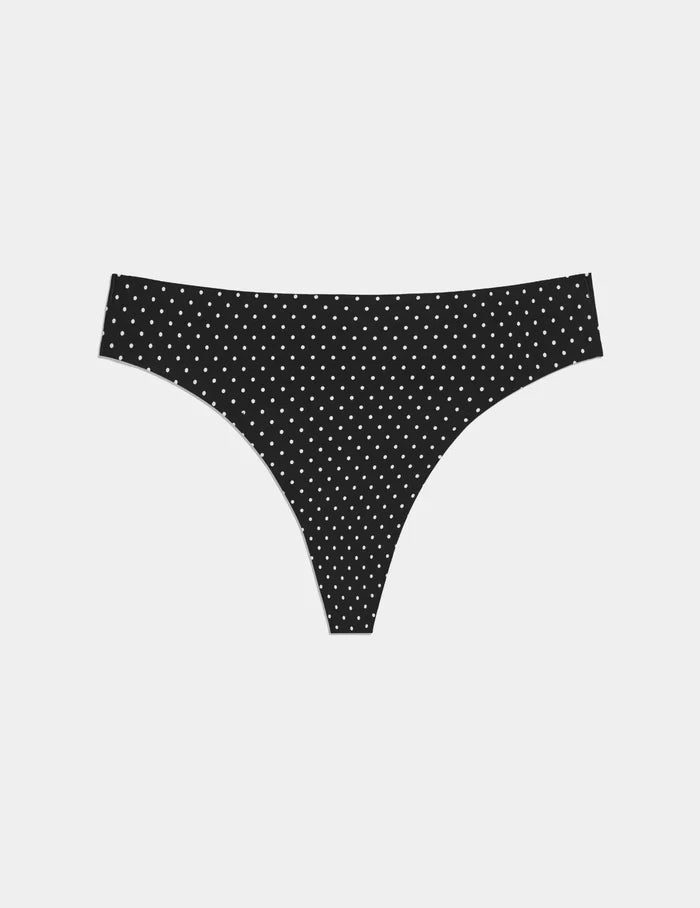 Black with White Polka Dot / XS