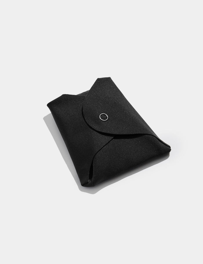 | Super Leakproof® Reusable Snap Pads shown front-facing against a light gray background | Black