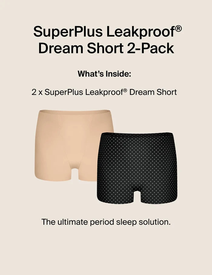 SuperPlus Leakproof® Dream Short 2-Pack