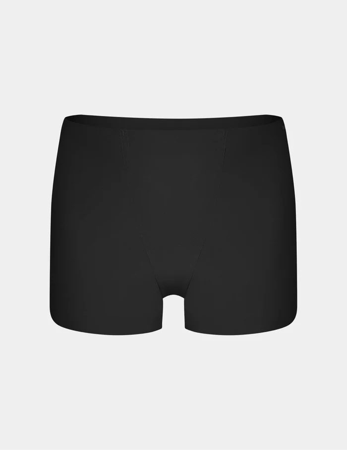 | SuperPlus Leakproof® Dream Short shown front-facing against a light gray background | Black