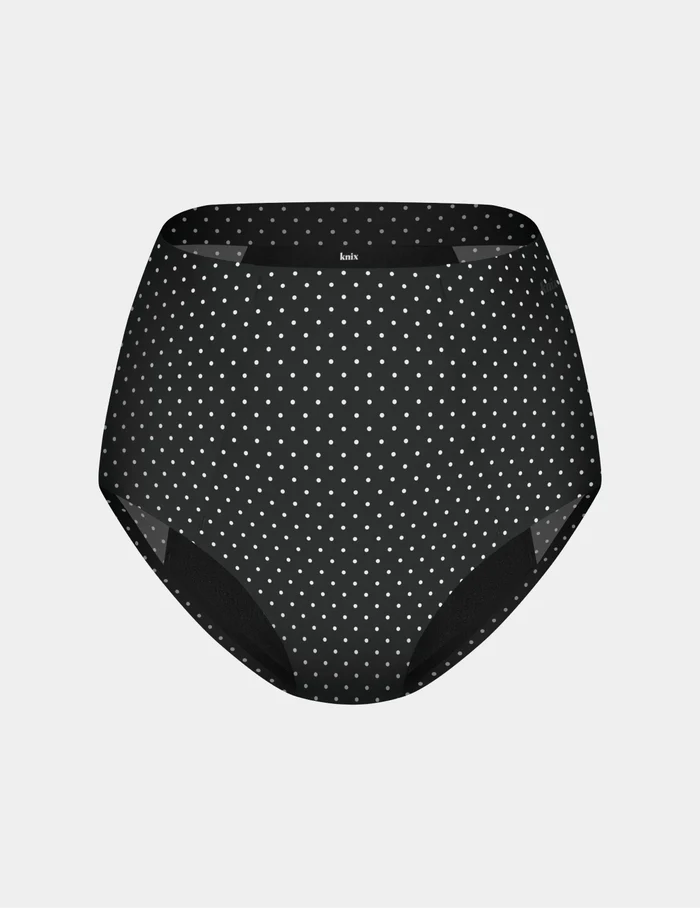 Black with White Polka Dot / XS