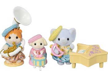 Sylvanian Families Nursery Concert Set baby figures detail