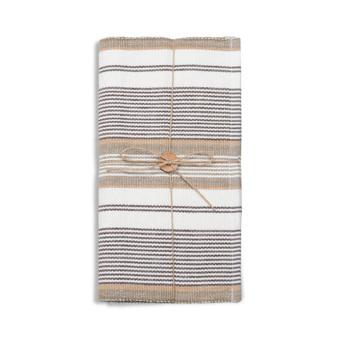 Tan Stripe Table Runner