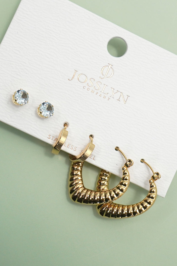 Tarnish Free Earring Trio