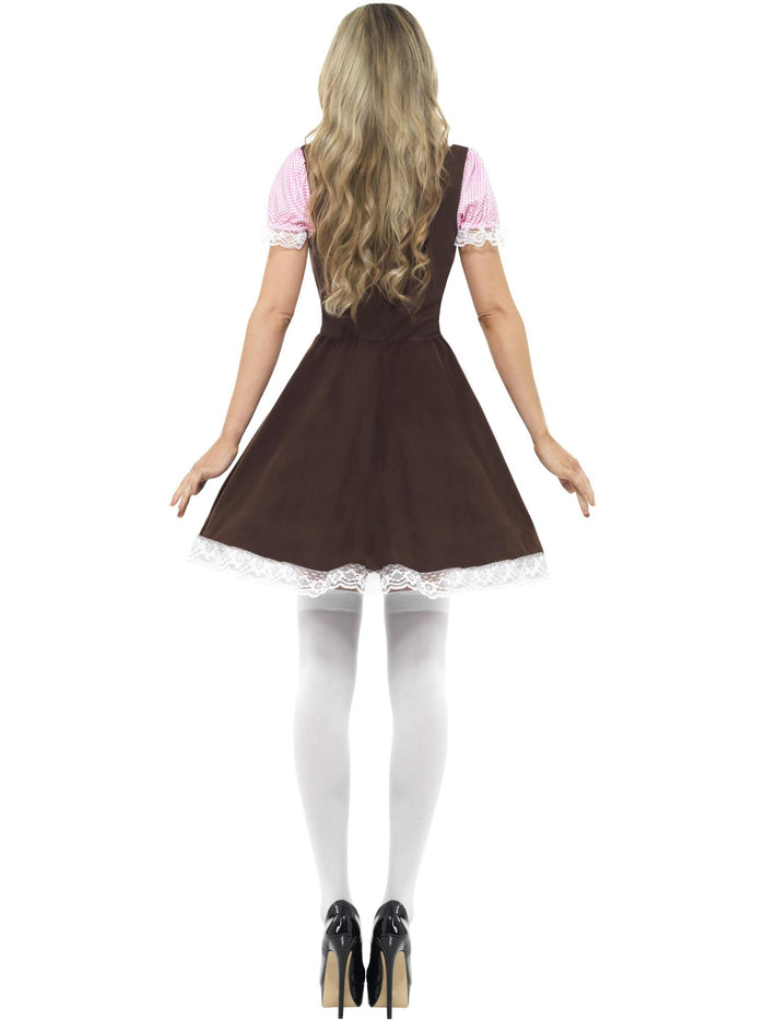 Tavern Girl Costume, Brown, Short