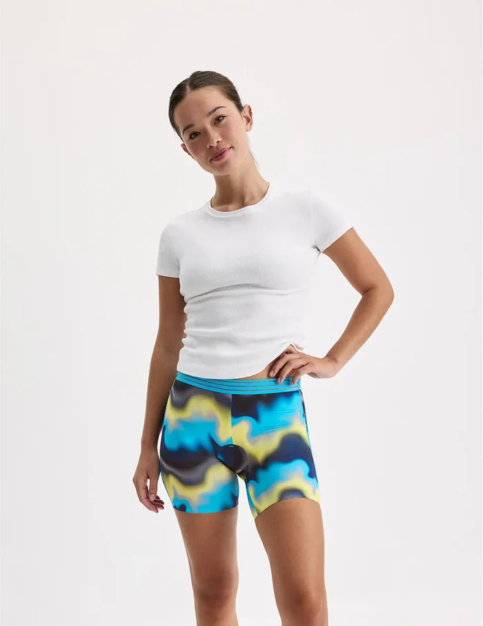 | Front view of model highlighting the coverage and fit | Energize