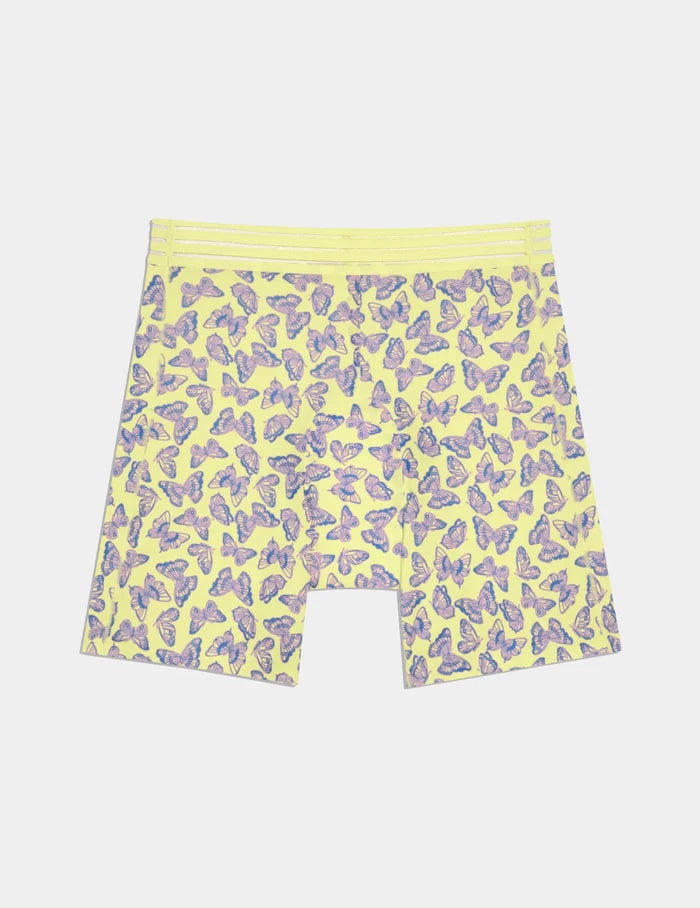 | Teen Leakproof Luxe Modal Sleep Boxer shown front-facing against a light gray background | Pastel Wings