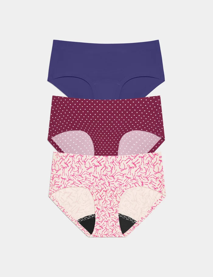 Candy Heart/Pink Bows/Deep Blue / XXS