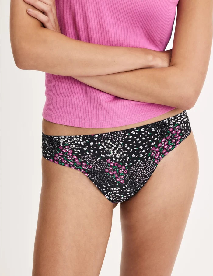 | Front view of model highlighting the coverage and fit | Night Blossom