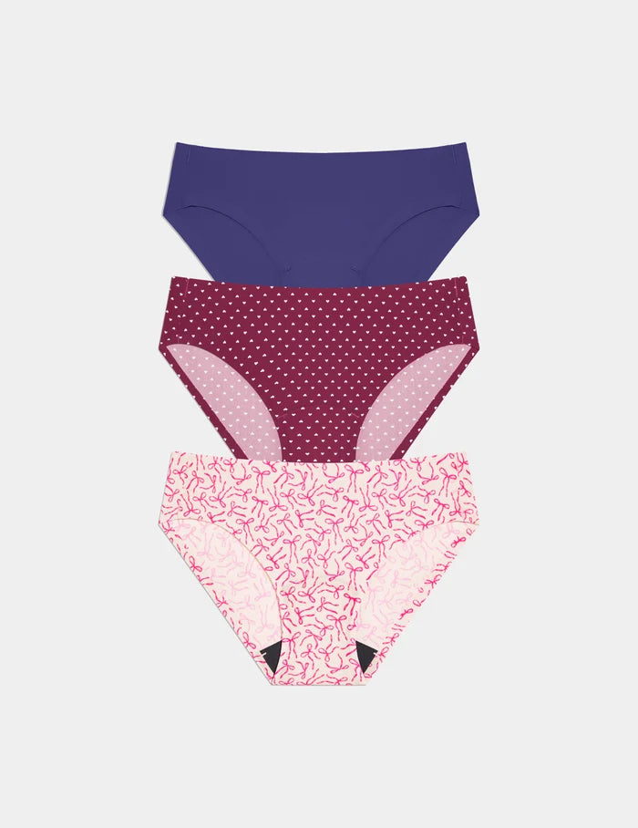 Candy Heart/Pink Bows/Deep Blue / XXS
