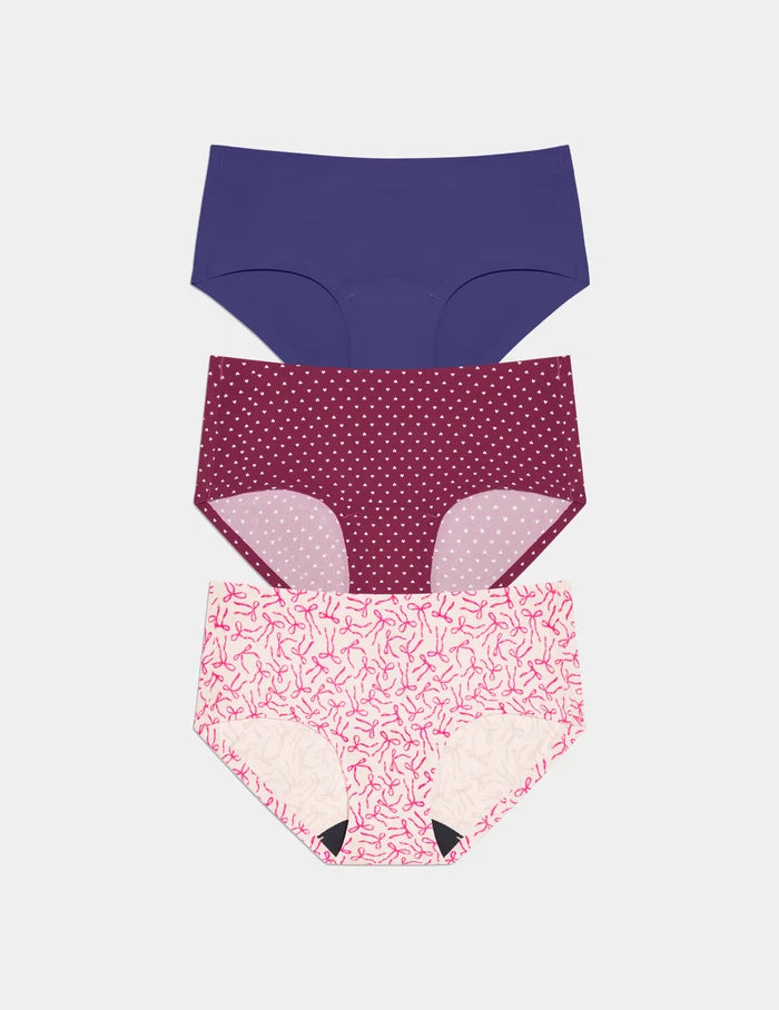 Candy Heart/Pink Bows/Deep Blue / XXS