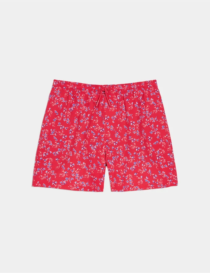 | Teen Period Swim Board Shorts shown front-facing against a light gray background | Poppy Petal