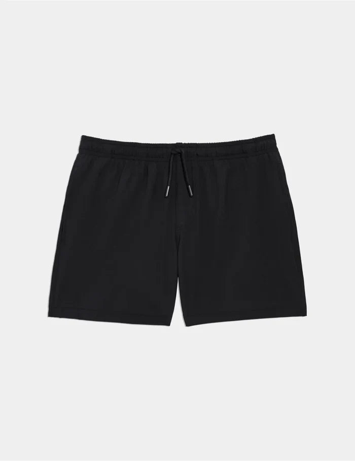 | Teen Period Swim Board Shorts shown front-facing against a light gray background | Black