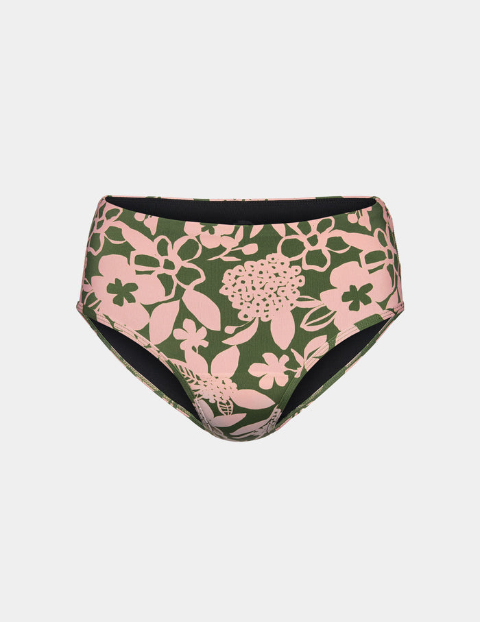 | Teen Period Swim Full-Coverage Bikini Bottom shown front-facing against a light gray background | Tropical Punch