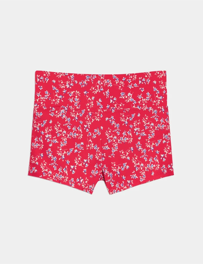 | Teen Period Swim Short shown front-facing against a light gray background | Poppy Petal