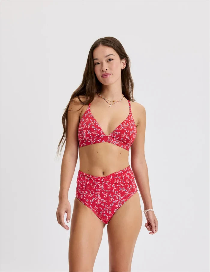 | Front view of model highlighting the coverage and fit | Poppy Petal