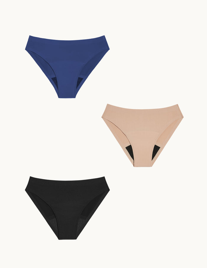 | Front view of model highlighting the coverage and fit | Night Sky/Beige/Black