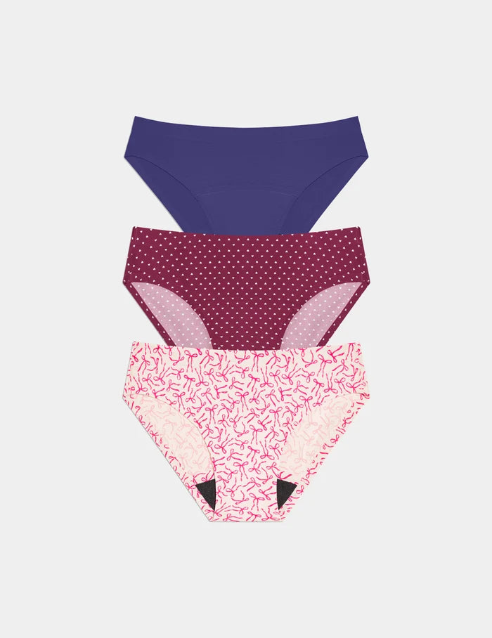 Candy Heart/Pink Bows/Deep Blue / XXS
