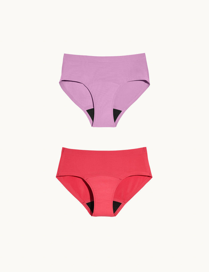 | Front view of model highlighting the coverage and fit | Cosmo/Raspberry