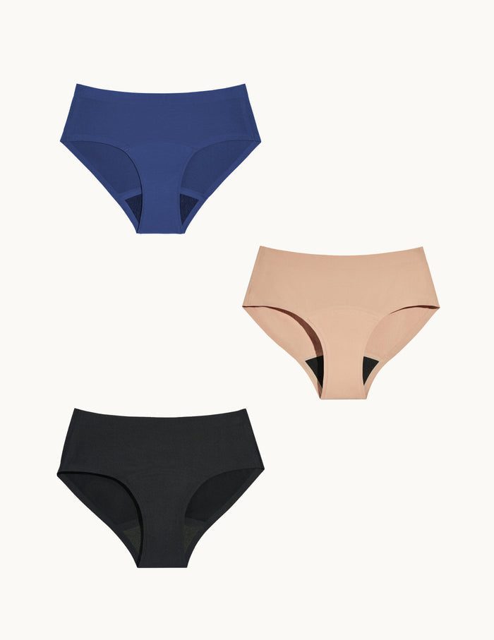 | Front view of model highlighting the coverage and fit | Night Sky/Beige/Black