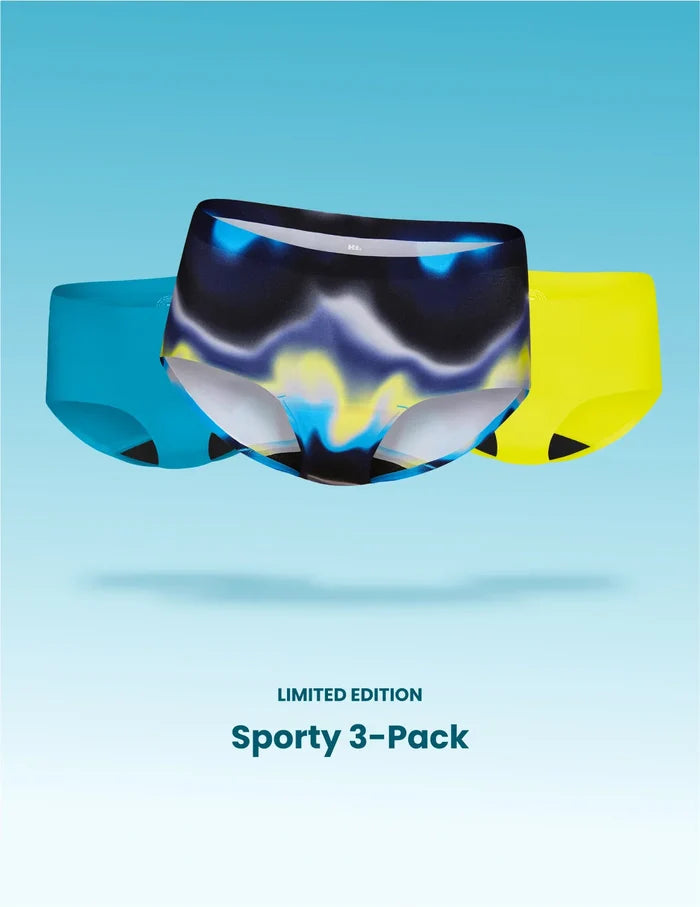 | Front view of model highlighting the coverage and fit | Energize/Marina/Highlight