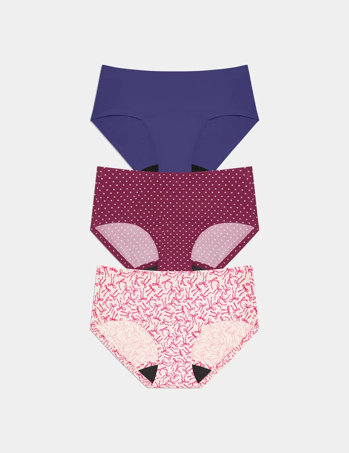 Candy Heart/Pink Bows/Deep Blue / XXS