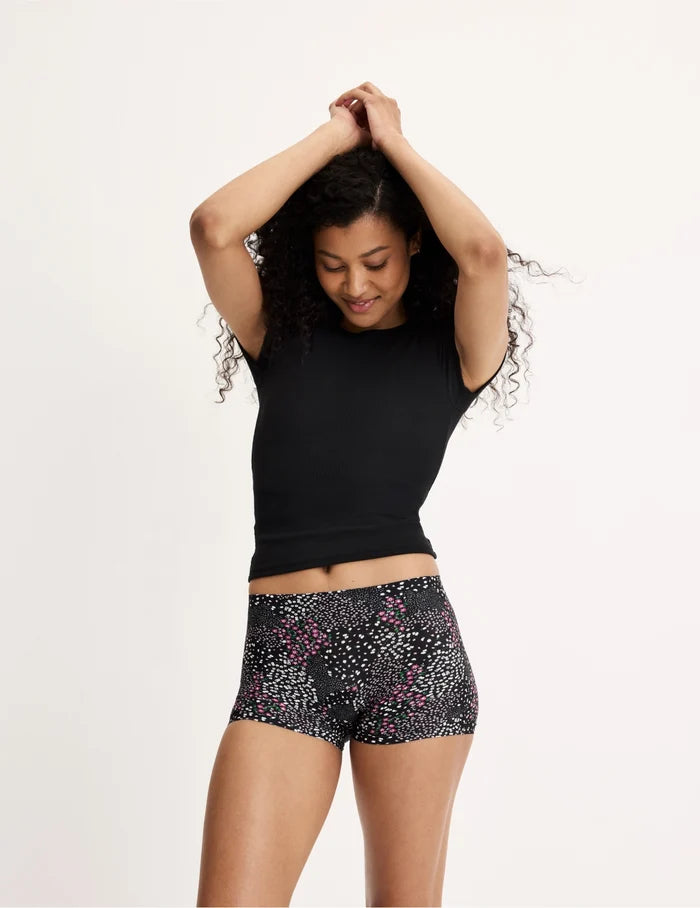| Front view of model highlighting the coverage and fit | Night Blossom