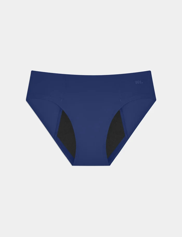 | Teen SuperPlus Leakproof® No-Show Bikini shown front-facing against a light gray background | Night Sky