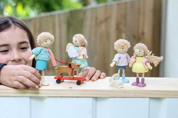 Tender Leaf Toys Doll Mr Goodwood with Flexible Limbs & His Dog