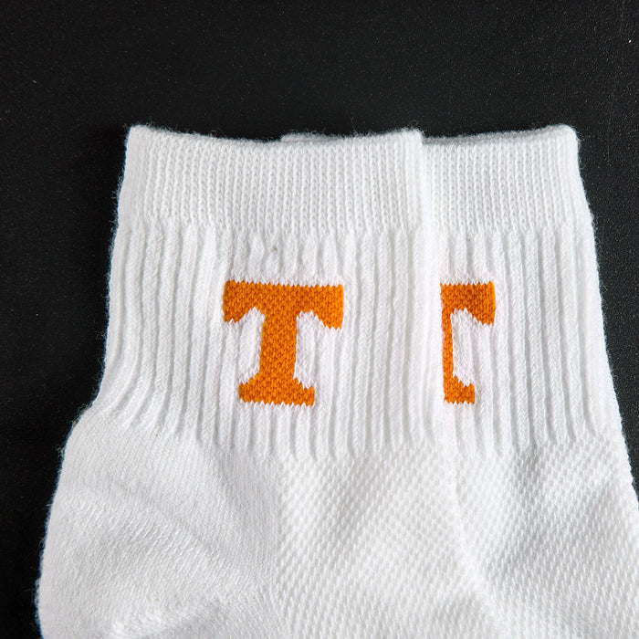 Del Campo Tennessee Block T golf socks, embroidered orange Power T detail