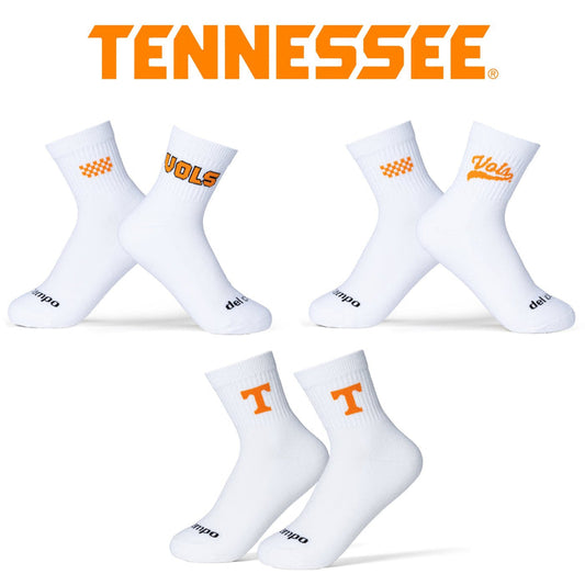 Del Campo Tennessee Volunteers Pack golf socks featuring all three officially licensed team styles