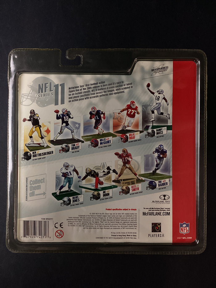 Tom Brady McFarlane NFL New England Patriots Action Figure 2005 Rare Error, No Helmet