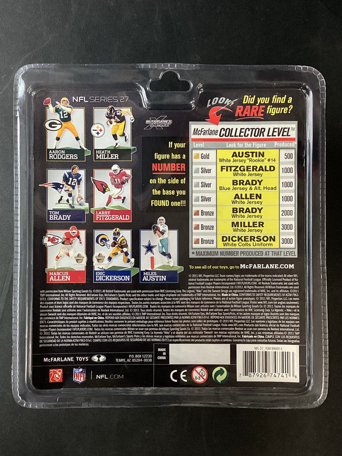 Tom Brady McFarlane NFL New England Patriots Action Figure Series 27 Kneeling 2011