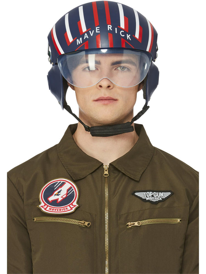 Top Gun Maverick Helmet, Blue and Red