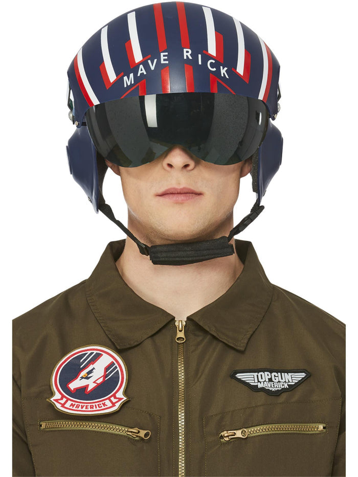 Top Gun Maverick Helmet, Blue and Red