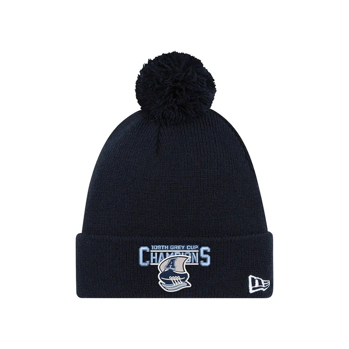 TORONTO ARGONAUTS 2022 GREY CUP CHAMPIONSHIP New Era Knit Pom Toque