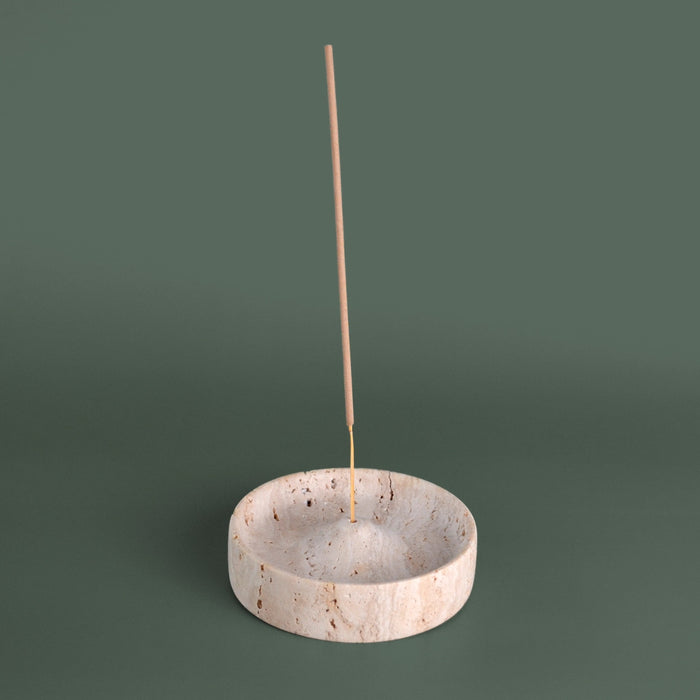 Travertine Incense Holder