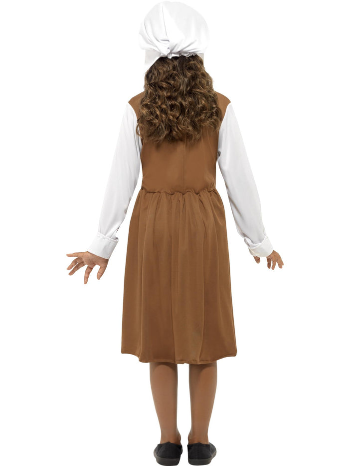 Tudor Girl Costume, Brown