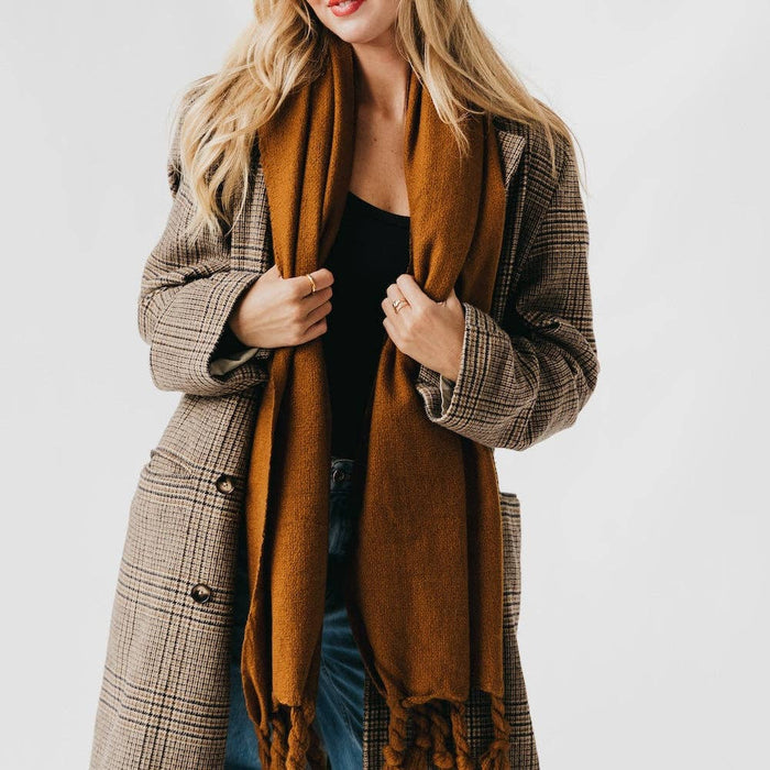 Twisted Tassel Scarf