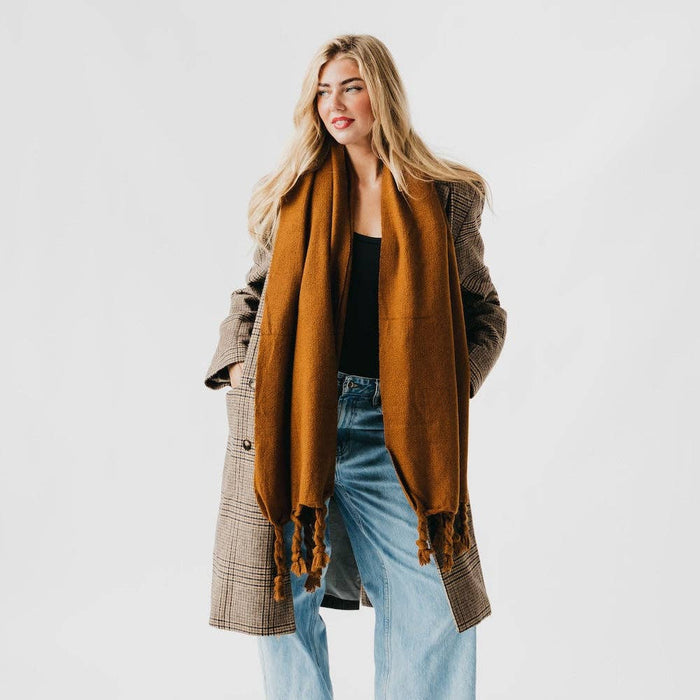Twisted Tassel Scarf