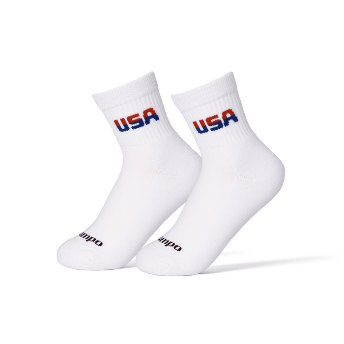 Del Campo Two Tone USA golf socks